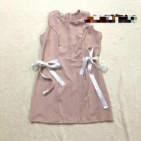 ราคา SALE ชุดเดรสผ้าฮานาโกะ ชุดเดรสทำงาน ผูกโบว์แบบสวยน่ารัก เนื้อผ้าฮานาโกะหนานุ่ม โบว์สีขาว (28553268790)