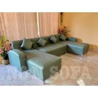 ราคา ชุดโซฟาตัวยูหนังpvc. (23090589905)