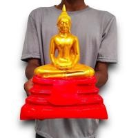 ราคา หลวงพ่อสมาธิ สีทองฐานเเดง สีสวยพรีเมียม ขนาด 5 นิ้ว สูง 10 นิ้ว เนื้อเรซิ่น (16199767499)