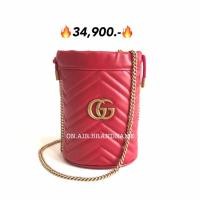 ราคา New gucci marmont mini bucket สีแดงน่ารัก (4843074992)