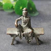 ราคา Antique Copper Bench Guanyin Bodhisattva Statue Desktop Ornament Buddha Figurines Lucky Feng Shui Home Decors Crafts Acc (29663761417)