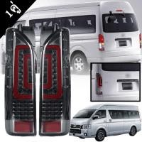 ราคา ไฟท้าย รถตู้ hiace ชุดไฟท้าย โคมท้าย ไฟแต่ง โคมท้ายLED for Toyota Hiace Commuter 2005-2019 คมไฟท้ายรถ อุปกรณ์แต่งรถยนต์ (16696058526)