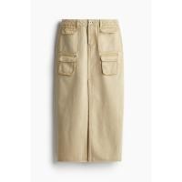 ราคา H&M(เอชแอนด์เอ็ม) กระโปรงยาวเดนิมคาร์โก้ ผู้หญิง 1230524_1 (28224947634)