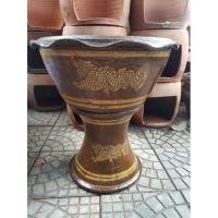 ราคา พร้อมส่ง อ่างบัวมังกรเคลือบ อ่างเลี้ยงปลา (ปาก 16 นิ้ว) (11746950775)