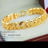 ราคา เลสข้อมือทองไมครอน ลายยอดนิยม งานทอง5ไมครอนเต็ม (12362998974)