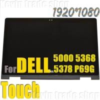 ราคา 13.3 "สําหรับ DELL Inspiron 13 5000 5368 5378 5379 p69g หน้าจอ LCD + Touch Digitizer Assembly + FRAME BEZEL B133HAB01.0 NV133FHM-N41 A11 (42004522465)
