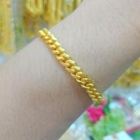 ราคา สร้อยข้อมือ 2 สลึง เลสแบน เลือกความยาวได้ (แถมตะขอ2ตัว) (25723439886)