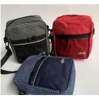 ราคา Stussy Grid Vertical Version Shoulder Bag for Men's Crossbody Bag (25207410786)