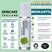 ราคา Basic Vigor Migrastil Migraine Stick® 10 ml. Roll-onลูกกลิ้ง บรรเทาอาการปวดศรีษะ ไมเกรน ลดความเครียด (18345552209)