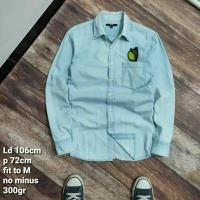 ราคา KEMEJA FL3 เสื้อเชิ้ตแขนยาวยีนส์ไซส์ M เสื้อเชิ้ตลายสก๊อตวินเทจลําลองขั้นพื้นฐานของผู้ชายแขนยาว (24201256161)