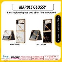 ราคา เคส Samsung Galaxy Z Flip 3 FLIP3 Thin Marble Glossy Cover (43160292485)
