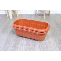 ราคา กระถางต้นไม้ กระถางทรงยาว กระถางดอกไม้ ยาว 36 ซม. (17792416588)