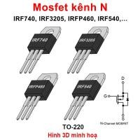 ราคา N-channel Mosfet IRF740 / IRF3205 / IRF460 / IRF540 / IRF530...พิน (43605934261)