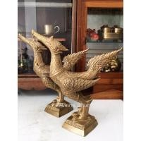 ราคา รูปหล่อหงส์คู่เนื้อทองเหลืองมงคล (9450180778)