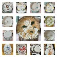 ราคา จาน ชาม เซรามิค ลายสวยๆขนาด 7-8 นิ้ว (เซท 6 ใบ) (28854684551)