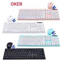 ราคา Tecfon by OKER KB-788 KB7500 Keyboard Mouse Wireless Set 2.4G ชุดคีบอร์ดเมาส์ไร้สาย (5980825076)