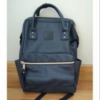 ราคา มือสอง กระเป๋าเป้ Anello รุ่นหนัง สีNavy ของแท้ (1323401814)