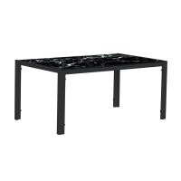 ราคา โต๊ะกลางหน้าท็อปกระจกลายหินอ่อน KAASA รุ่น KT-C001-BK ขนาด 100 ซม. สีดำ (18472262909)