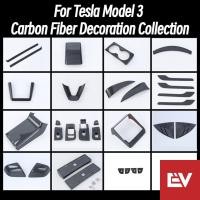 ราคา สติกเกอร์คาร์บอนไฟเบอร์ สําหรับตกแต่งห้องโดยสาร Tesla Model 3 ต่อต้านรอยขีดข่วน (29783896666)