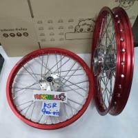 ราคา YOSHI ชุดล้อ KSR เก่า/ ใหม่ ล้อโลแดง+ดุม**เงา**หน้าหลัง ขอบล้อ17 (15996888747)