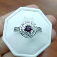 ราคา แหวนพลอยไทย สีแดงอมม่วง พลอยแท้ค่ะ (24003686083)