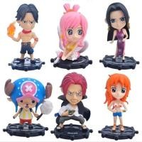 ราคา ACTION FIGURE ONE PIECE MINIATURE COLLECTION ONE PIECE LUFFY ACE CHROOPER SHANKS อะนิเมะเค้ก DECORATION FG23 (40105718883)