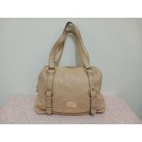ราคา กระเป๋า DOUBLE. M MILANO สีน้ำตาลอ่อน มือสองของแท้ (22787146303)