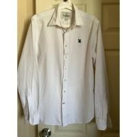 ราคา เสื้อเชิ้ต สีขาววินเทจ แบรนด์ CC DOUBLE O แท้ size L (4862588204)