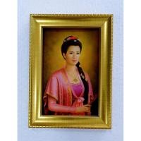 ราคา ภาพมงคลพระสุพรรณกัลยา ขนาดภาพ4X6นิ้ว ขนาดรวมกรอบ5X7 นิ้ว มีหูแขวนได้มีขาตั้งรูปได้ (5659919668)