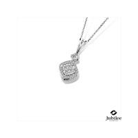 ราคา Jubilee Diamond จี้เพชร Rhombus Halo Diamond Pendant เพชรแท้ เพชรน้ำ 99 (23060598278)
