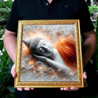 ราคา กรอบรูปมงคล พระพุทธรูป ปางไสยาสน์ แบบที่ 3 พระนอนประจำวันอังคาร กรอบรูปบูชา โดย อาจารย์จิ มงคลศิลป์ (22690639698)