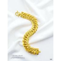 ราคา เลสข้อมือทอง นน 3 บาท งานหุ้มทองแท้5ไมครอนเต็ม (42861460374)