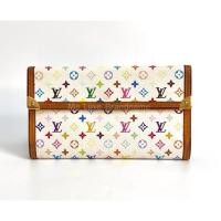 ราคา LOUIS VUITTON Monogram Multicolor Porte Tresor International Wallet White (รับประกันสินค้าแท้) (24428707692)
