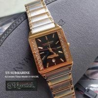 ราคา นาฬิกาผู้หญิง us submarine รุ่น S-1012M นาฬิกาข้อมือ ระบบควอทซ์ แสดงวันที่ กันน้ำ 100% พร้อมกล่อง ล (29607621162)