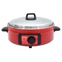 ราคา KASHIWA กระทะไฟฟ้า 11 นิ้ว ฝาสแตนเลส รุ่น KW-372 สุกี้ ต้ม ผัด ทอด กระทะ (13030162061)