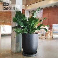 ราคา I-POT กระถางไฟเบอร์เคลย์ รุ่น แคปซูล สี แบล็กกาแล็กซี่ ขนาด ก.52 ย.52 ส.61 ซม.(20นิ้ว) (13382125150)