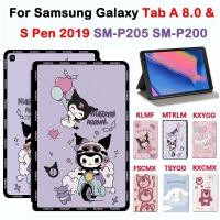 ราคา เคสแท็บเล็ตหนัง TPU ฝาพับ ลายการ์ตูนน่ารัก คุณภาพสูง พร้อมขาตั้ง สําหรับ Samsung Galaxy Tab A 8.0 นิ้ว S-Pen 2019 SM-P205 SM-P200 (25658963992)