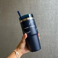 ราคา ขนแมวฝา STARBUCKS STAINLESS STEEL STANLEY BLUE SILVER METEOR CC 16oz ทัมเบลอร์สแตนเลส สตาร์บัคส์ สแตนเล่ย์ ขนาด 16 ออนซ์ (24926827301)