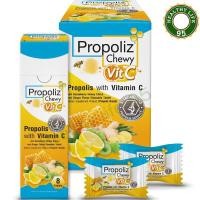 ราคา Propoliz Chewy Vit c กล่องใหญ่ (10×8's)ชนิดเม็ดเคี้ยว (22655440132)