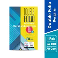 ราคา กระดาษโฟลิโอแบบมีเส้น Sinar Dunia บรรจุ 100 แผ่น F4 Double Lined Folio Essay Print Photocoopy Application Paper - ขายแพ็ค (41805810463)