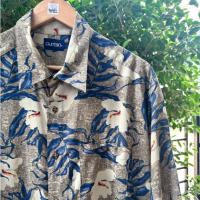 ราคา เสื้อฮาวายมือสอง Size 4XL (อก 52") แบรนด์ Puritan - ผ้า Rayon เสื้อฮาวายหุ่นหมี (41352467993)