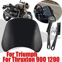 ราคา YES For Triumph Thruxton 900 1200 R 1200R RS Motorcycle Accessories Retro Windscreen Windshield Wind Screen Deflector Co (41959354373)