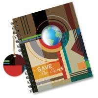 ราคา ไดอารี่ สมุดปกแข็งเจาะไดคัท สมุดบันทึกรักษ์โลก Save My Earth OL-F129DAM1902 (3261063247)