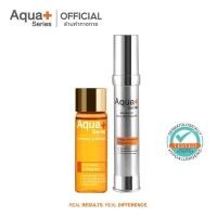 ราคา (สูตรใหม่) Aqua+ Series Enriched-C 24K Serum & Bright-Up Moisturizer เซรั่มวิตซี มอยส์เจอร์ไรเซอร์ (15867212305)