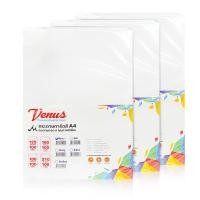 ราคา กระดาษการ์ดขาว A4 VENUS เกรด A คุณภาพเยี่ยม 125 / 160 / 180 / 210 แกรม (แพ็ค 100 แผ่น) [S24] (4343628168)