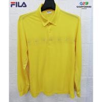 ราคา FILA แท้ อก41 เสื้อยืดโปโลแขนยาวสปอตสีเหลือง (3280790745)