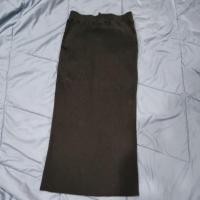 ราคา กระโปรงดำยาวไหมพรมทรงสอบผ้าร่อง used (29826388771)