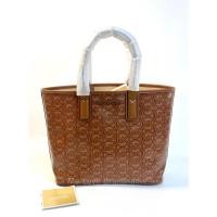 ราคา MICHAEL KORS Jodie Luggage Brown Tan Logo Print Small Tote (รับประกันสินค้าแท้) (23477521790)
