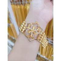 ราคา #สร้อยข้อมือเศษทองหุ้ม#สร้อยข้อมือทองลายดอกไม้ (23432015262)