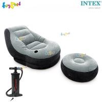 ราคา Intex โซฟาเป่าลม เก้าอี้เป่าลม พร้อมที่วางเท้า อัลทร้าเล้าจน์ (สีขาว) รุ่น 68564 + ที่สูบลมดับเบิ้ล ควิ๊ก ทรี-เอส (27656604915)